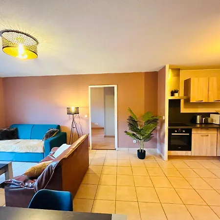 公寓 *le Golden Blue* Magnifique T3 A 5min Du Centre Avec Parking Gratuit